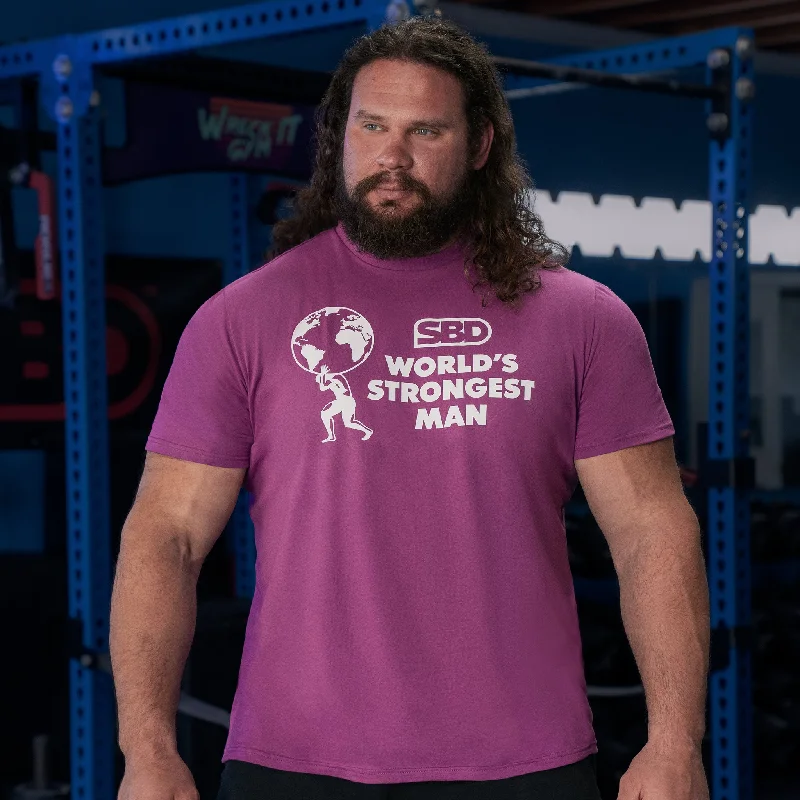 SBD World's Strongest Man 2024 T-Shirt - Purple