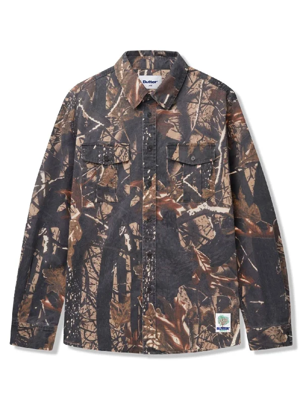 Washed Pocket Long Sleeve Buttondown Shirt