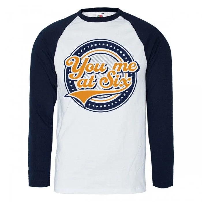 You Me At Six Unisex Adult Crest Cotton Raglan T-Shirt