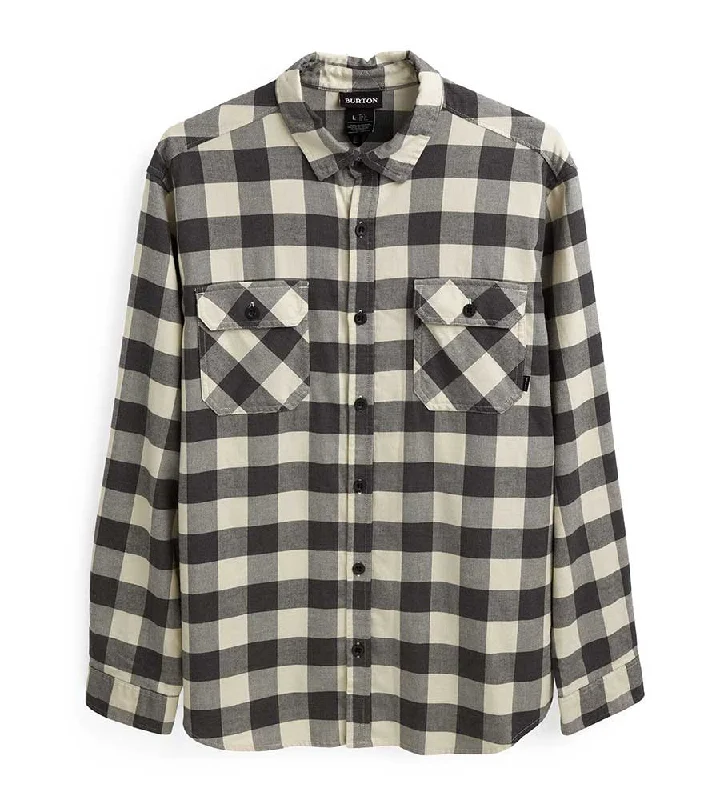 Burton Men's Brighton Flannel - Crème Brûlée Heather Buffalo Plaid 2022