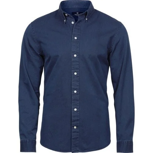 Tee Jays Mens Long Sleeve Casual Twill Shirt