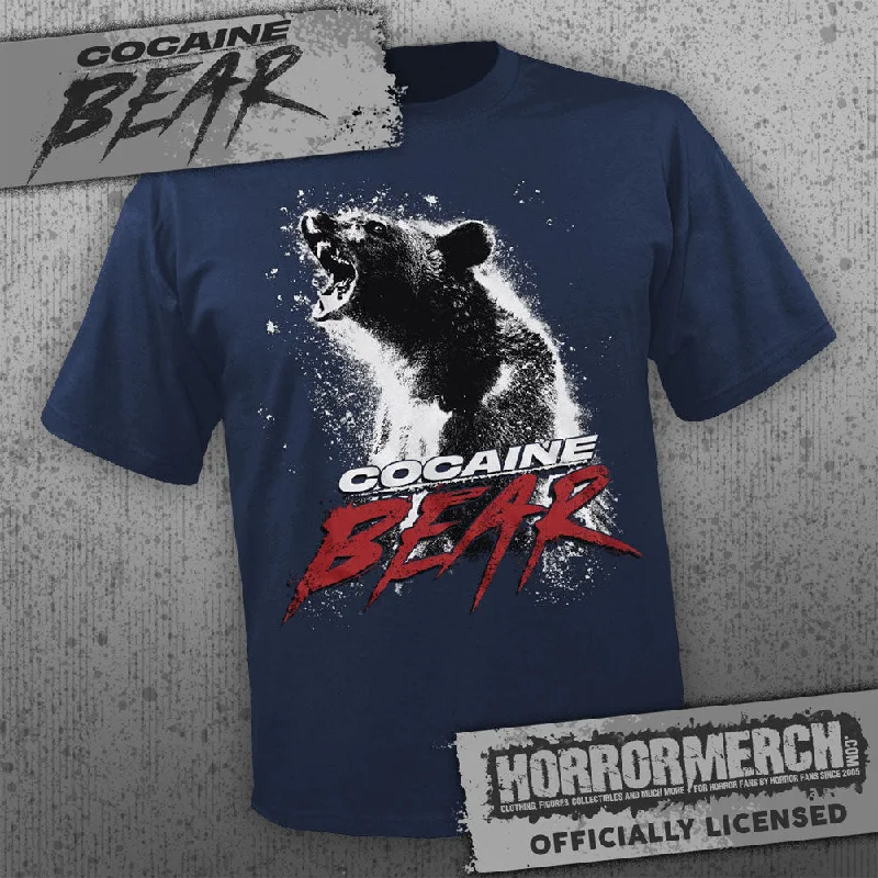 Cocaine Bear - Poster (Navy) [Mens Shirt]