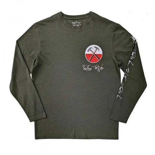 Pink Floyd Unisex Adult The Wall Hammers Logo Long-Sleeved T-Shirt