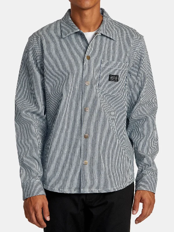 Chainmail Hickory Long Sleeve Buttondown Shirt