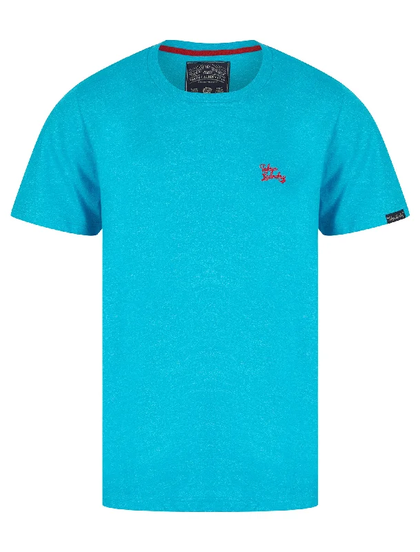 Leon Grindle Crew Neck T-Shirt in Sea - Tokyo Laundry