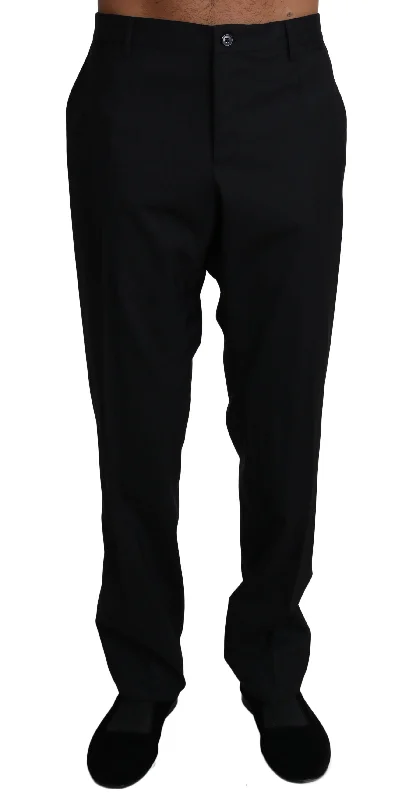 Dolce & Gabbana Elegant  Formal Wool Blend Men's Trousers