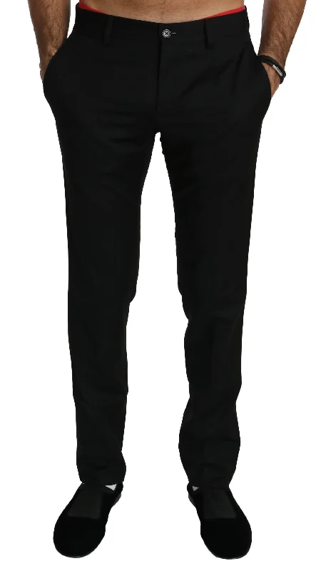 Dolce & Gabbana Elegant  Wool Dress Men's Pants