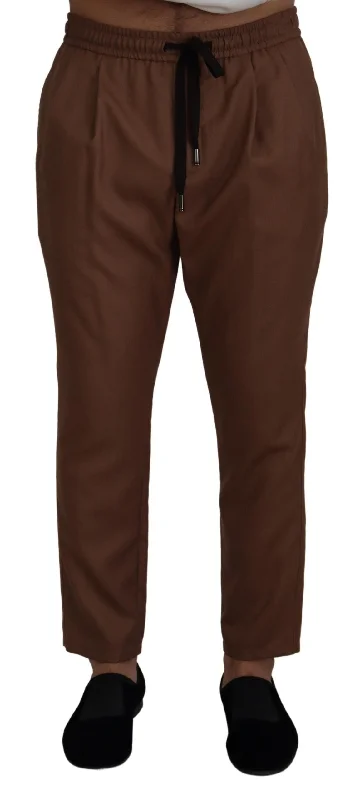 Dolce & Gabbana Chic  Cashmere-Silk Jogger Men's Pants