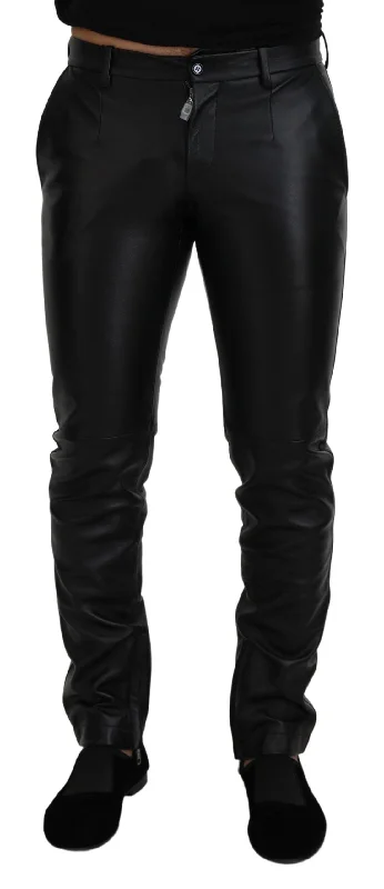 Dolce & Gabbana Elegant  Agnello Trousers for Men's Men