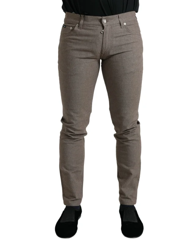 Dolce & Gabbana Elegant  Cotton Stretch Skinny Men's Pants