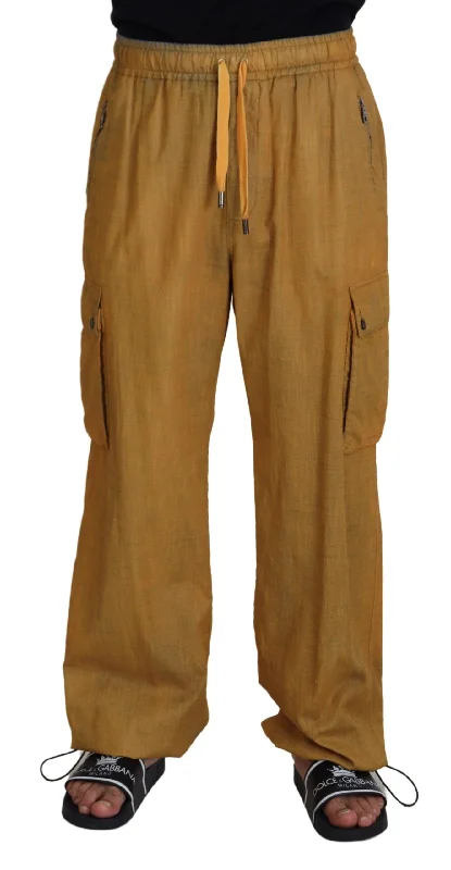 Dolce & Gabbana Elegant Italian Linen Men's Trousers