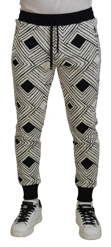 Dolce & Gabbana Elegant Monochrome Sport Men's Sweatpants