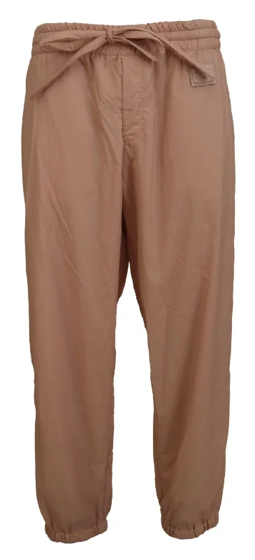 Dolce & Gabbana Elegant Peach Casual Men's Sweatpants
