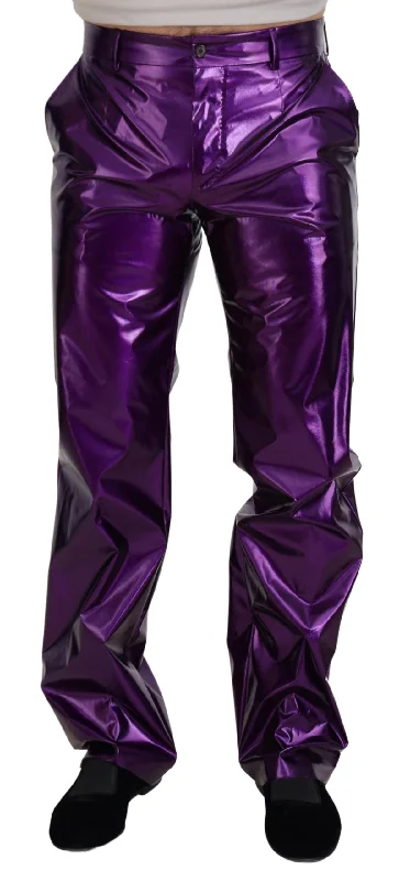 Dolce & Gabbana Elegant Shining  Straight Fit Men's Pants