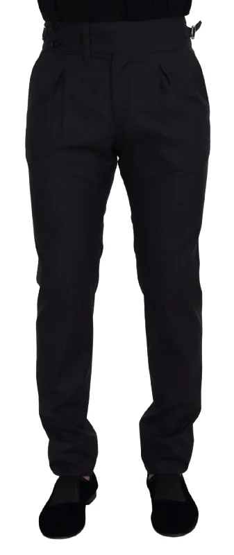 Dolce & Gabbana Elegant   Wool Silk Men's Pants