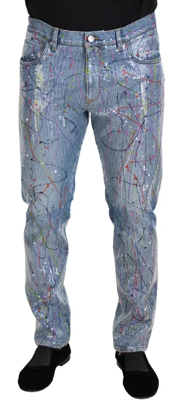 Dolce & Gabbana Exquisite Color Splash  Men's Pants