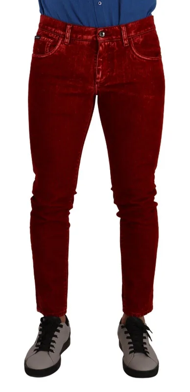 Dolce & Gabbana Ravishing  Slim Fit Designer Men's Jeans