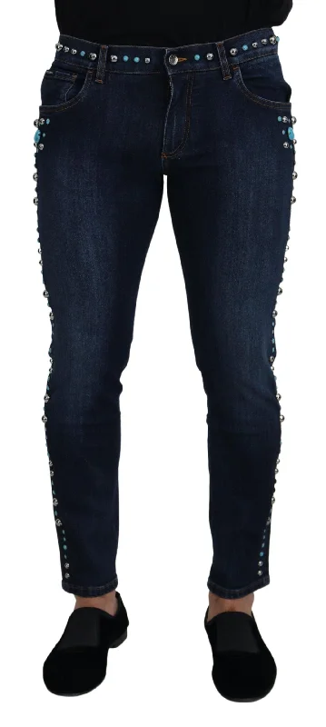 Dolce & Gabbana Studded Opulence  Men's Jeans