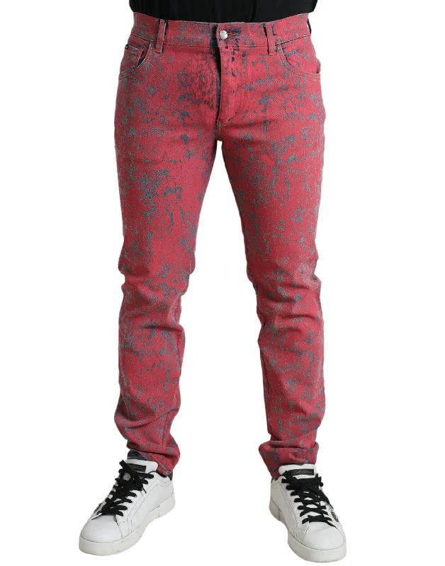 Dolce & Gabbana  Tie Dye Skinny blue Men's Jeans